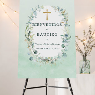 Personalizado Bienvenidos al Bautizo Sign 24 x 36