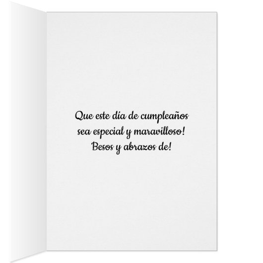 Personalizado Feliz Cumpleaños (Inside (Right))