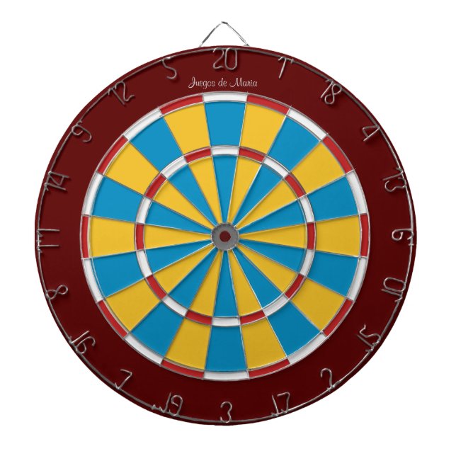 personalizar su nombre DARDOS juegos de salón Dartboard With Darts (Front)