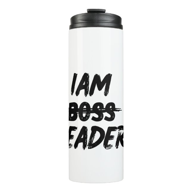 Personalization iam leader not boos thumbler thermal tumbler (Front)