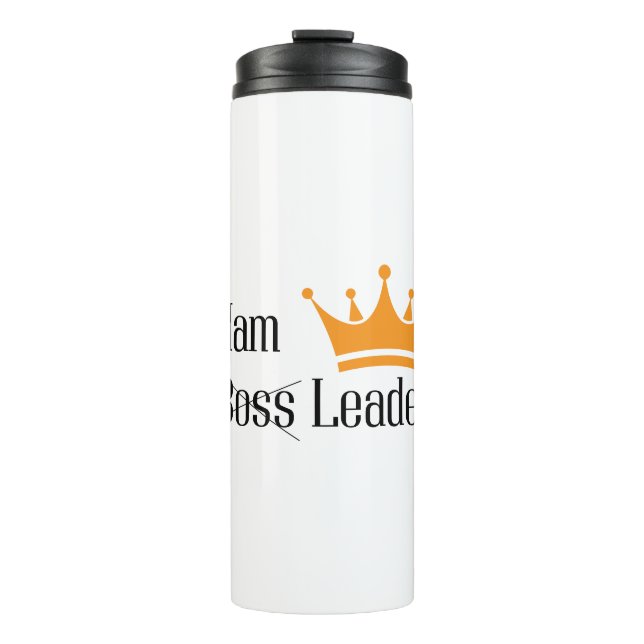 Personalization iam leader not boos thumbler thermal tumbler (Front)