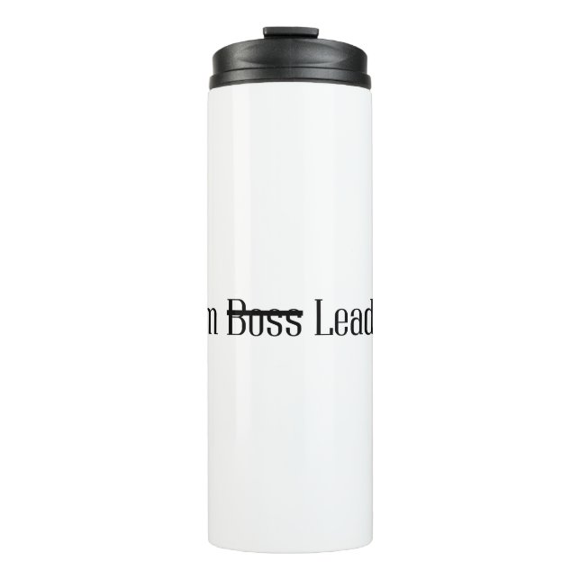 Personalization iam leader not boos thumbler thermal tumbler (Front)
