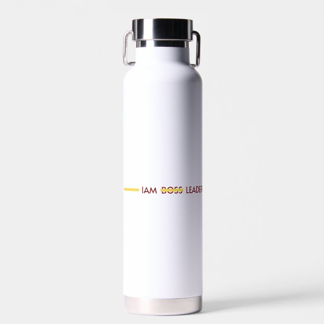 Personalization iam leader not boos water bottle (Front)