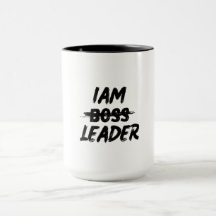 Personalization mug iam leader not boos