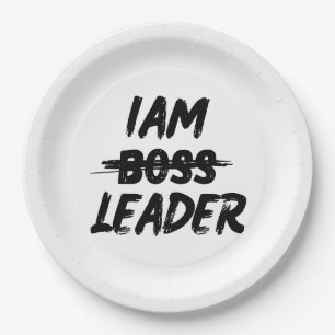 Personalization plates iam leader not boos