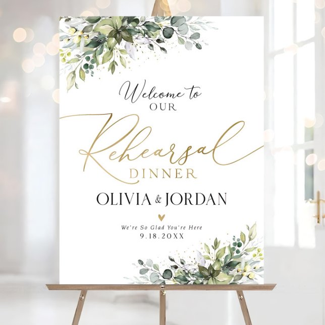 Personalization Rehearsal Dinner Sign, Rehearsal Foam Board (Creator Uploaded)