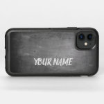 Personalization with name in chalkboard look OtterBox symmetry iPhone 11 case