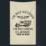 Personalizd eighty vintage 80th birthday party banner<br><div class="desc">This vintage classic graphic design with awesome typography font lettering can add originality to your wardrobe collection. It is a great gift idea for men, women, husbands, wives, girlfriends, and boyfriends who will love this one-of-a-kind artwork. It is the best and most funny holiday present for your happy birthday party....</div>