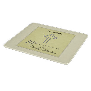 Personalize, 10th Anniversary of Priest Embossed Cutting Board