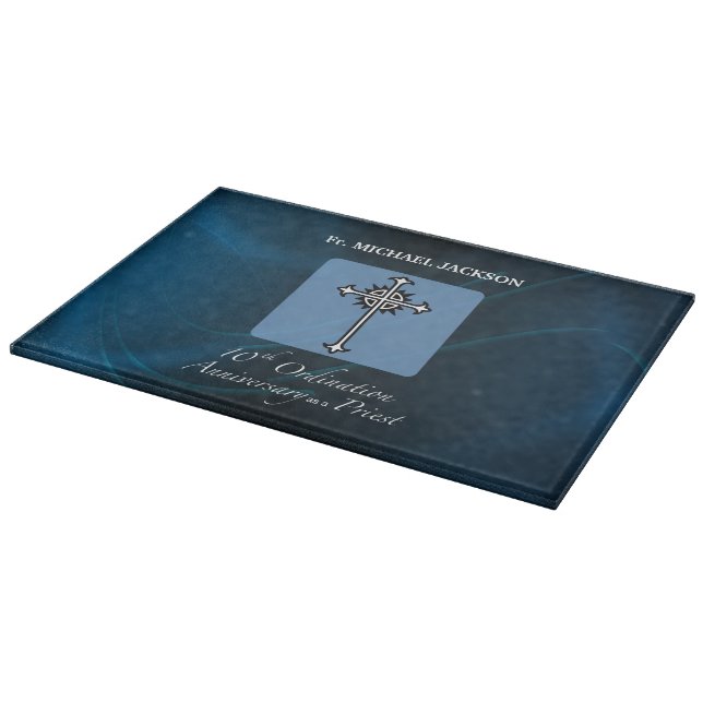 Personalize, 10th Ordination Anniversary of Priest Cutting Board (Corner)