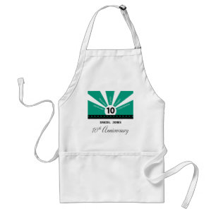 Personalize, 10th Year Employee Anniversary Adult Apron