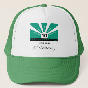 Personalize, 10th Year Employee Anniversary Trucker Hat