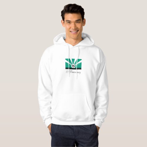 Personalize 15th Yr Employee Business Anniversary Hoodie