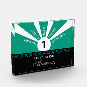 Personalize, 1st Year Employee Anniversary Acrylic Award
