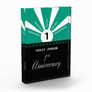 Personalize, 1st Year Employee Anniversary Acrylic Award