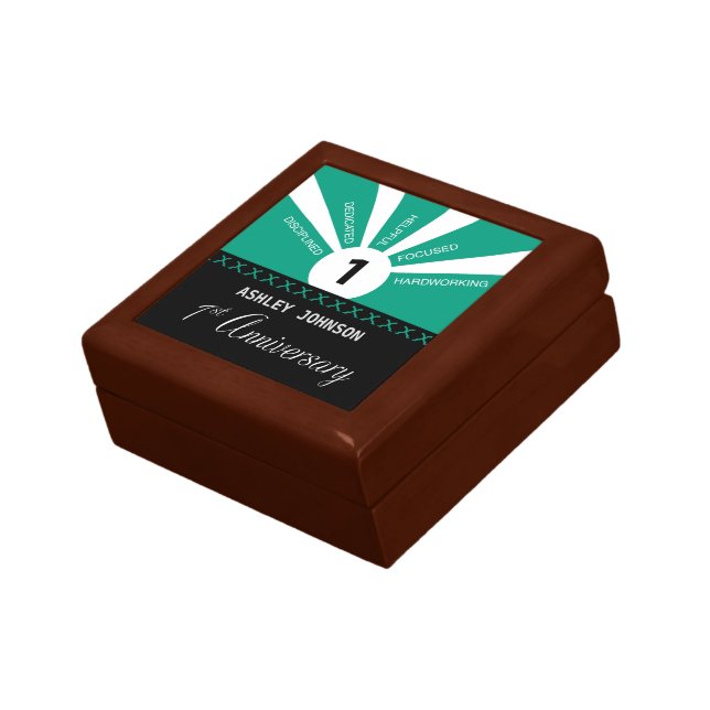 Personalize, 1st Year Employee Anniversary Gift Box (Side)