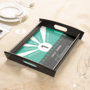 Personalize, 1st Year Employee Anniversary Serving Tray