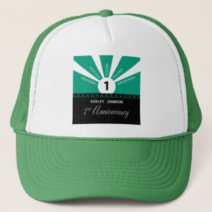 Personalize, 1st Year Employee Anniversary Trucker Hat