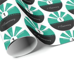 Personalize, 1st Year Employee Anniversary Wrapping Paper