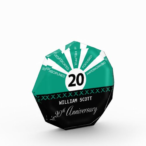 Personalize, 20th Yr Business Employee Anniversary