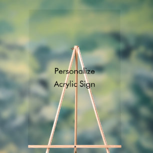 Personalize 24" x 36" acrylic sign