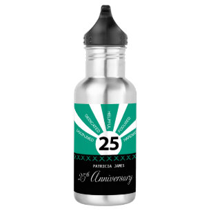 Personalize, 25th Year Employee Anniversary Stainless Steel Water Bottle