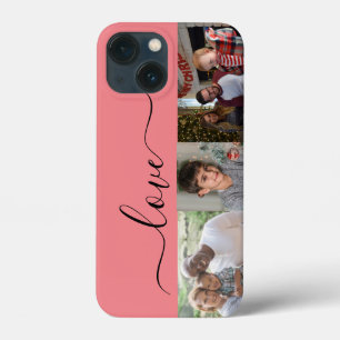 Personalize 3 photo and text  iPhone 13 mini case