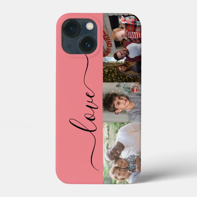 Personalize 3 photo and text  Case-Mate iPhone case (Back)