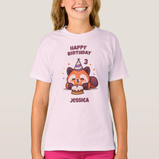 Personalize 3rd Birthday - Happy Birthday Kids T-Shirt