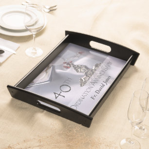 Personalize, 40th Ordination Anniversary Congrats Serving Tray