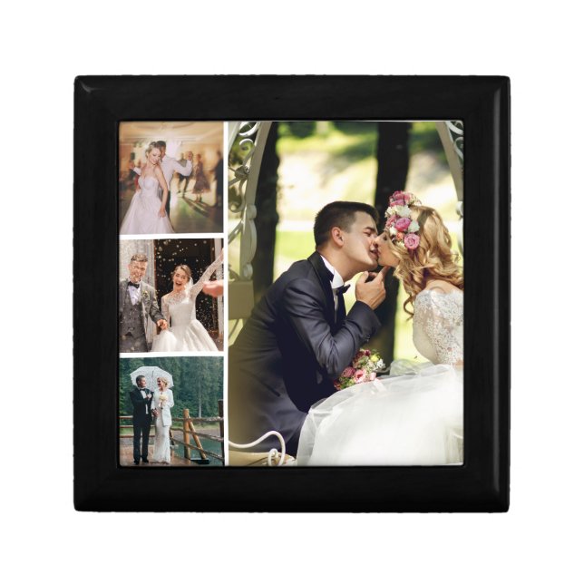 Personalize 4 Custom Photo Collage Gift Box (Front)