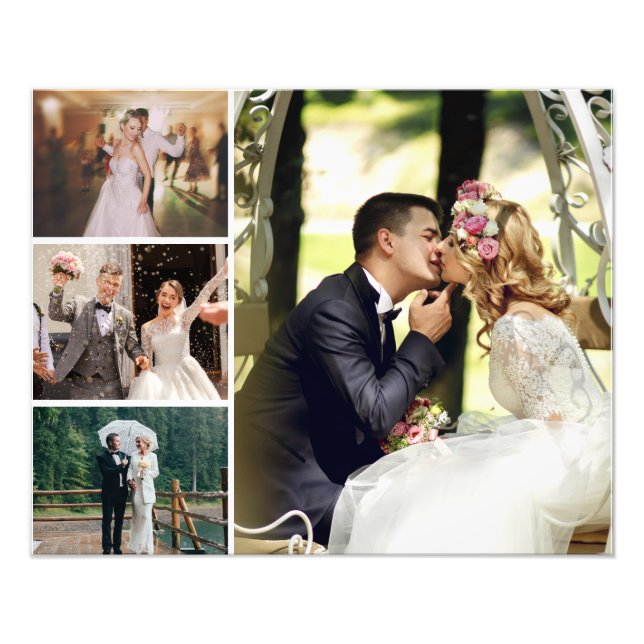 Personalize 4 Custom Photo Collage Print (Front)