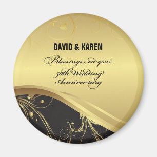 Personalize, 50th Wedding Anniversary Religious Magnet