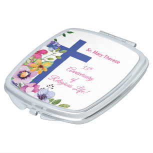 Personalize, 55th Anniversary Nun Religious Life Compact Mirror