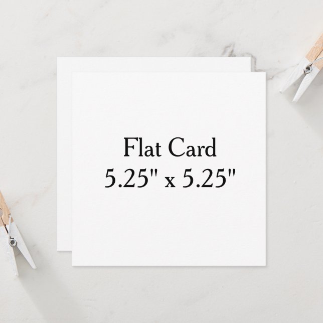 personalize 5.25" x 5.25" Squared Flat Card (Front/Back In Situ)