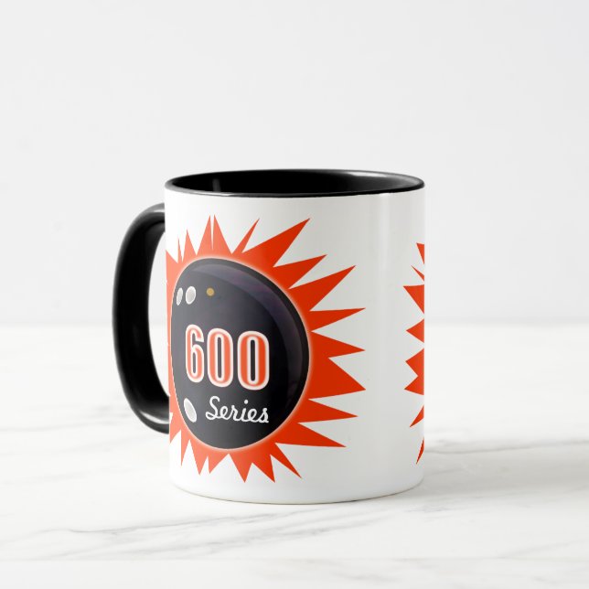 Personalize 600 Bowling Series, Ball Graphic Art, Mug (Front Left)