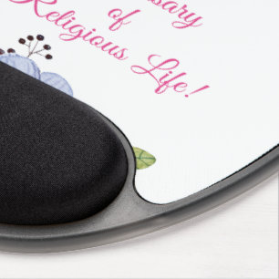 Personalize, 60th Anniversary Nun Religious Life Gel Mouse Pad