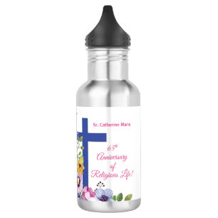 Personalize, 65th Anniversary Nun Religious Life Stainless Steel Water Bottle