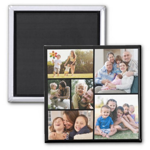 Personalize 6 Custom Photo Collages Magnet