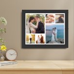Personalize 6 Photo Collage Framed Art<br><div class="desc">Introducing the perfect way to showcase your most cherished memories - the Photo Collage Framed Poster! This stunning framed poster allows you to showcase your custom photos in a beautiful and personalized way. Whether you're looking to create a beautiful wedding or family photo display, or simply want to showcase your...</div>