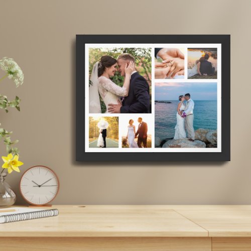 Personalize 6 Photo Collage Framed Art