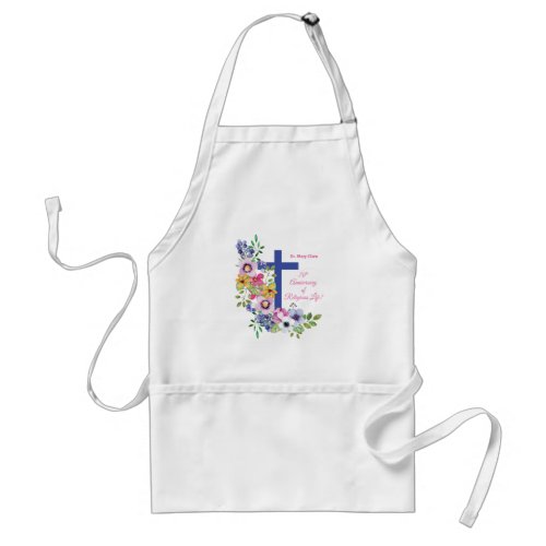 Personalize 70th Anniversary Nun Religious Life Adult Apron