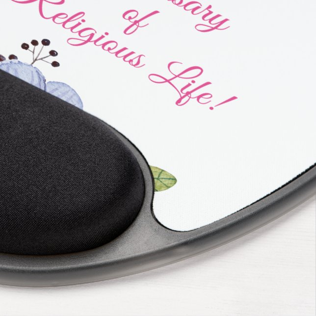 Personalize, 70th Anniversary Nun Religious Life Gel Mouse Pad (Right Side)