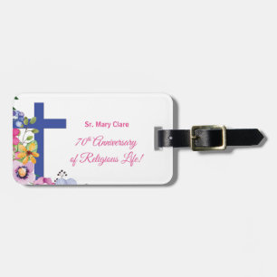 Personalize, 70th Anniversary Nun Religious Life Luggage Tag
