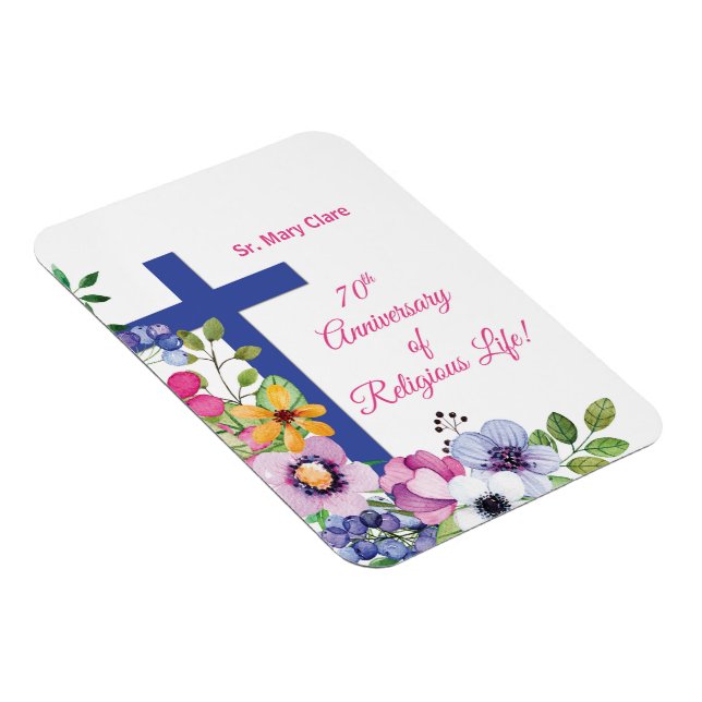 Personalize, 70th Anniversary Nun Religious Life Magnet (Right Side)