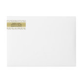 Personalize:  70th Birthday Theme Return Address Wrap Around Label (Front)