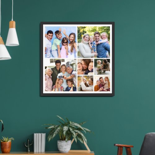 Personalize 7 Custom Photo Collages Framed Art