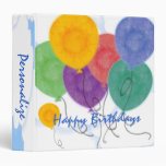 Personalize a Birthday Album 3 Ring Binder