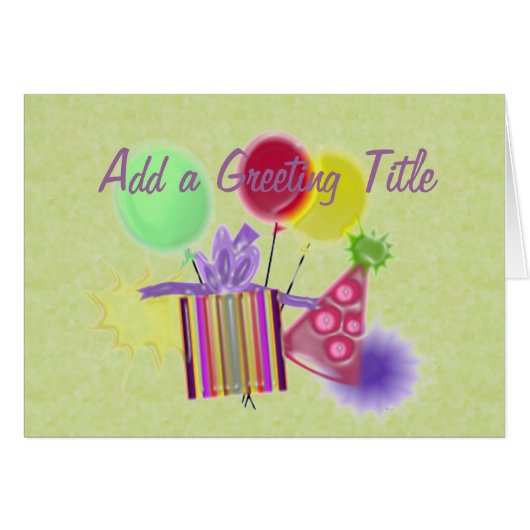 Personalize a Birthday Card (Front Horizontal)