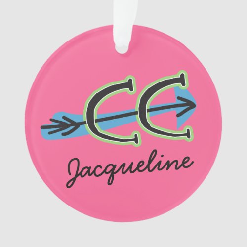 Personalize a Cross Country PINK Ornament